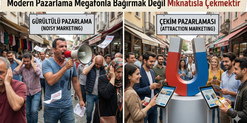 Modern Pazarlama: Megafonla Bağırmak Değil, Mıknatısla Çekmektir